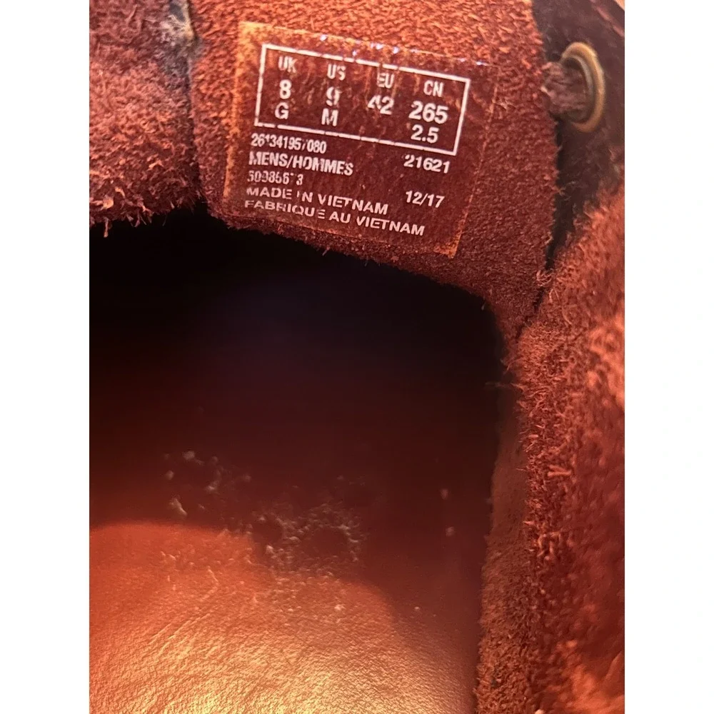 Clark's Original Desert Trek shoes Men 9 Brown Leather lace up Crepe Sole
